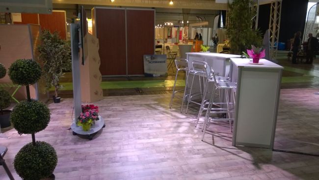 Stand au forum des métiers au parc expo de Rouen